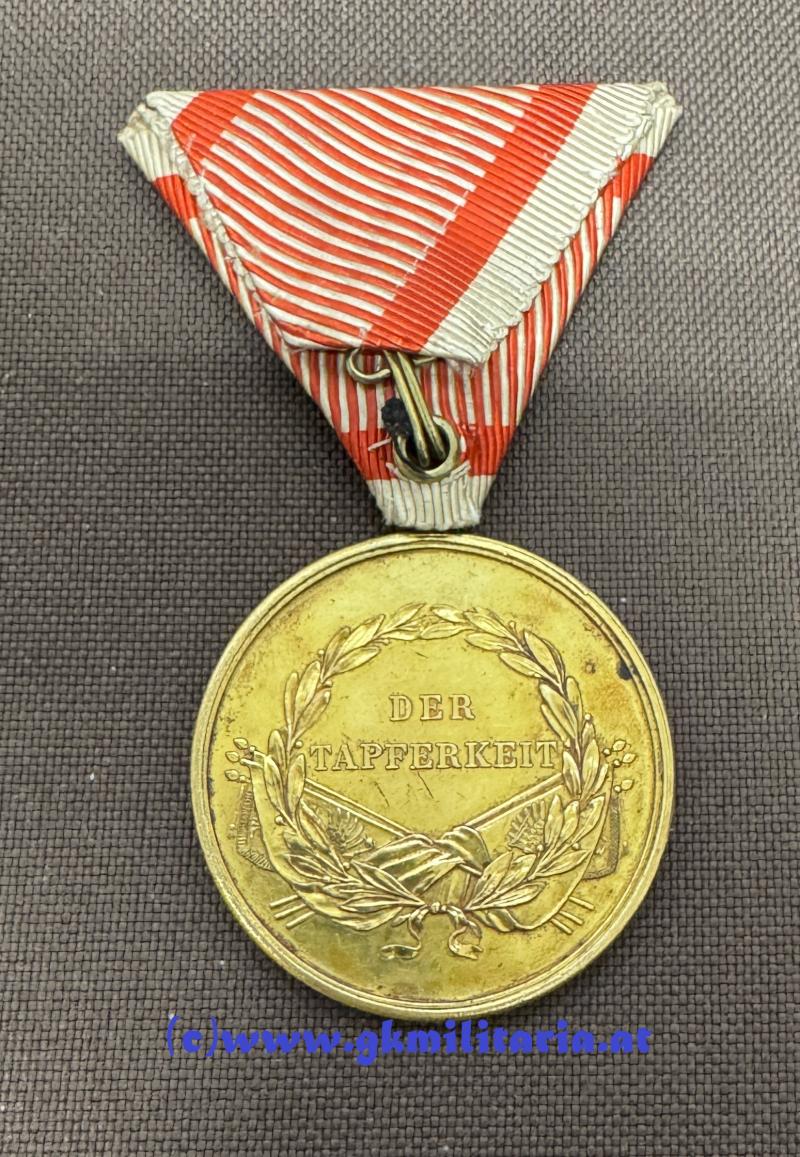 k.u.k. Goldene Tapferkeitsmedaille Kaiser Franz Josef I. !