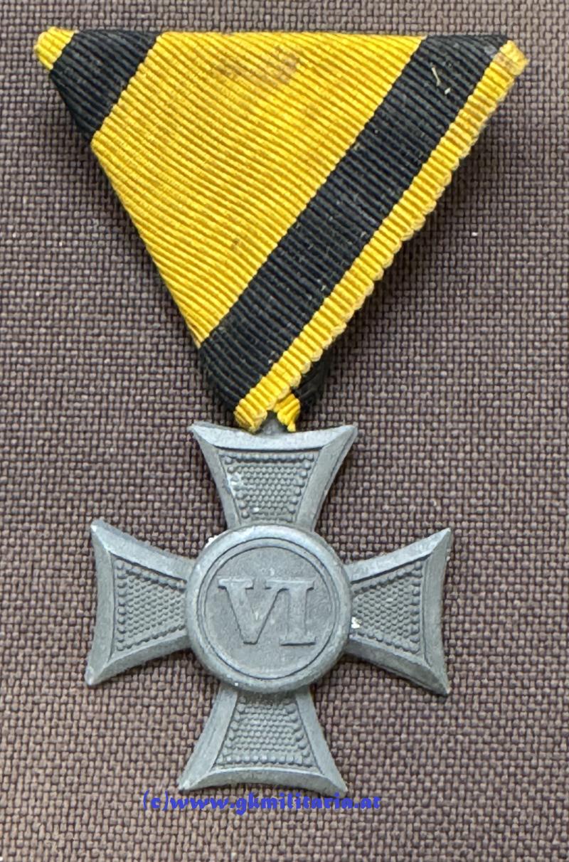 k.u.k. Militärdienstzeichen Mannschaft/Uoffz. VI Jahre!