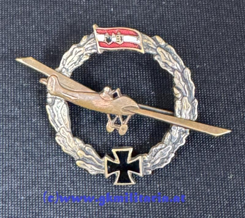 k.u.k. patriotisches Kappenabzeichen - Bundesfliegerabzeichen!!