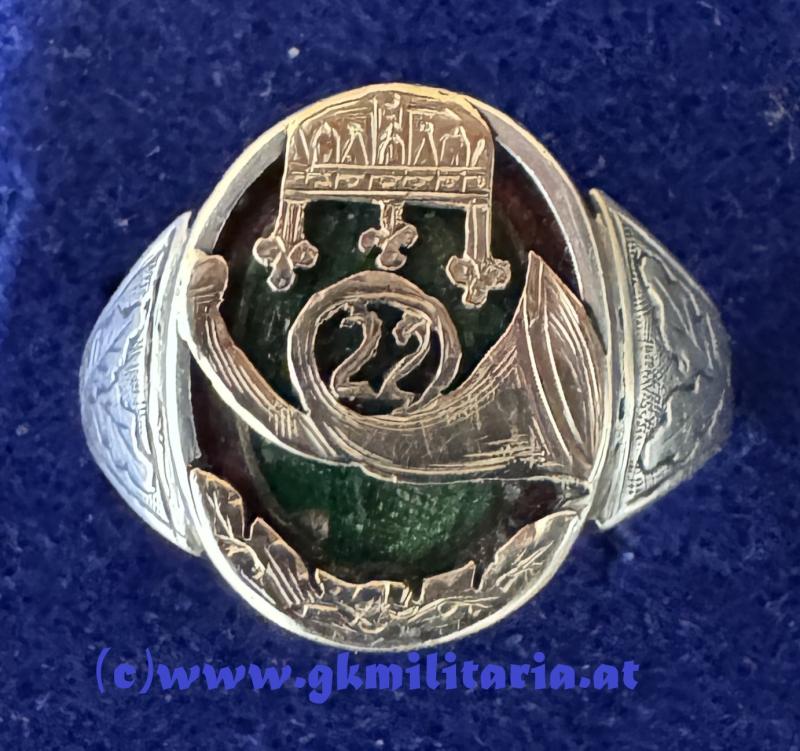 k.u.k. Ring Maros-Vásárhelyer HONVED-Infanterieregiment Nr.22 - SILBER/GOLD !!