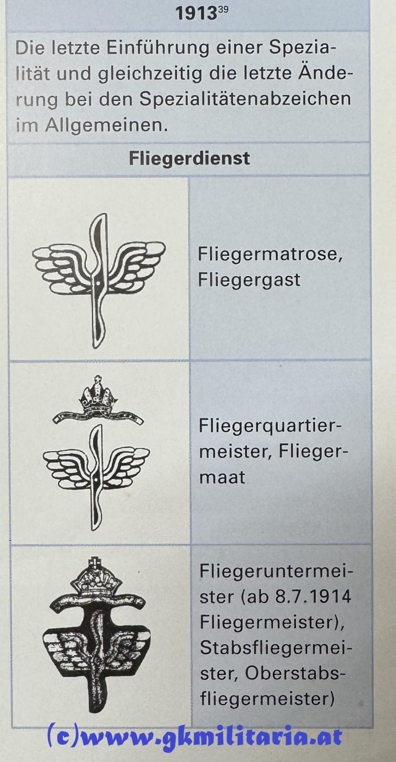 k.u.k. Kriegsmarine Spezialitätenabzeichen Seeflieger-Korps