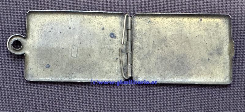 Kapsel für Legitimation k.u.k. Kriegsmarine - Bootsmannsmaat k.u.k. Seeflieger Siegfried Schnetzer !! - mit Gravur!! - RAR!