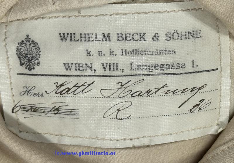 k.u.k. Rock Oberleutnant Artillerie Rudolf HARTUNG k.u.k. Gebirgs-Artillerieregiment Nr. 2!!