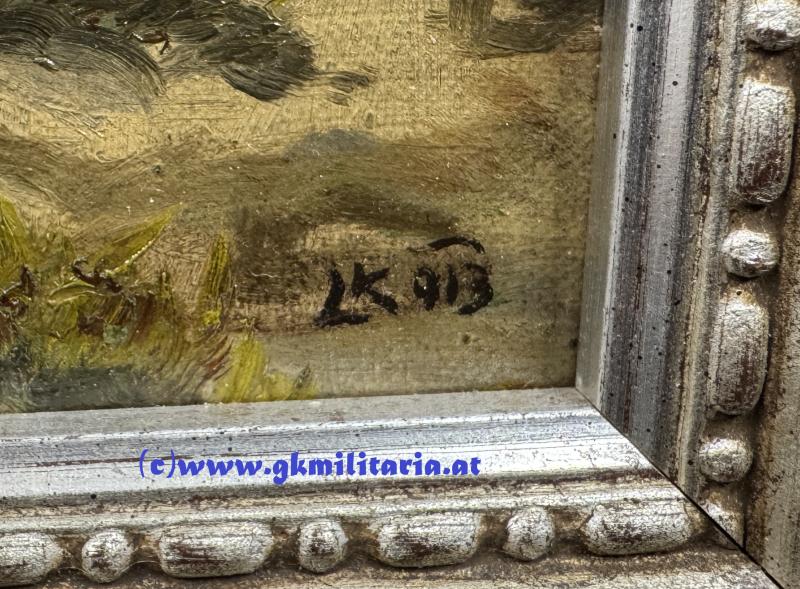 Ölbild k.u.k. Ulanen - Ludwig Koch 1913 !!