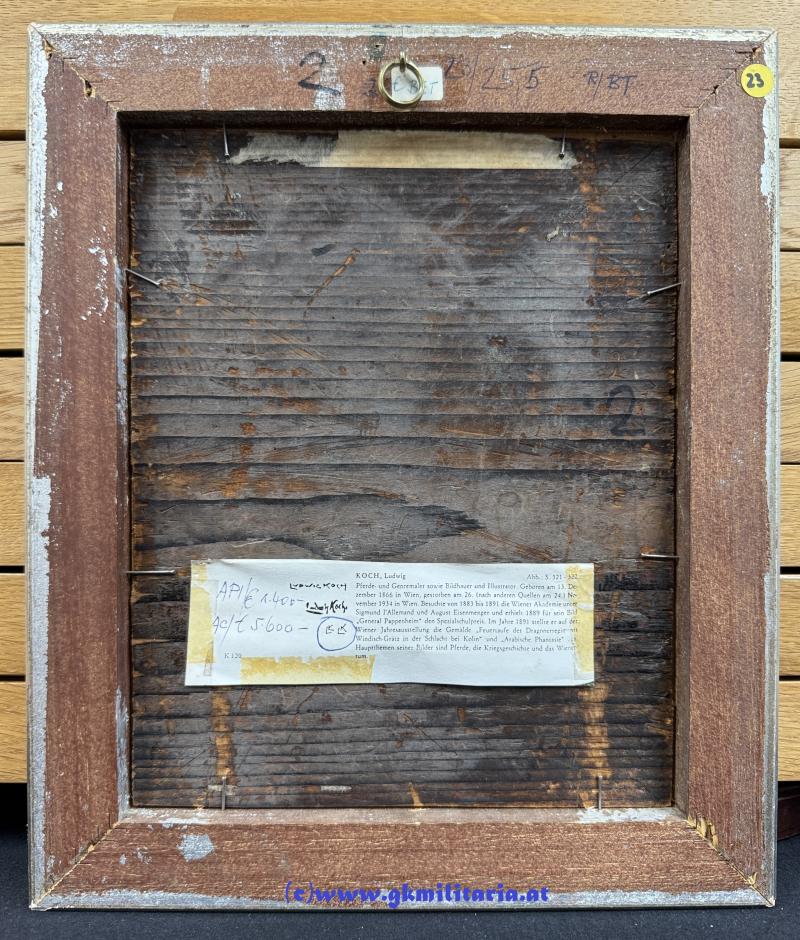 Ölbild k.u.k. Ulanen - Ludwig Koch 1913 !!