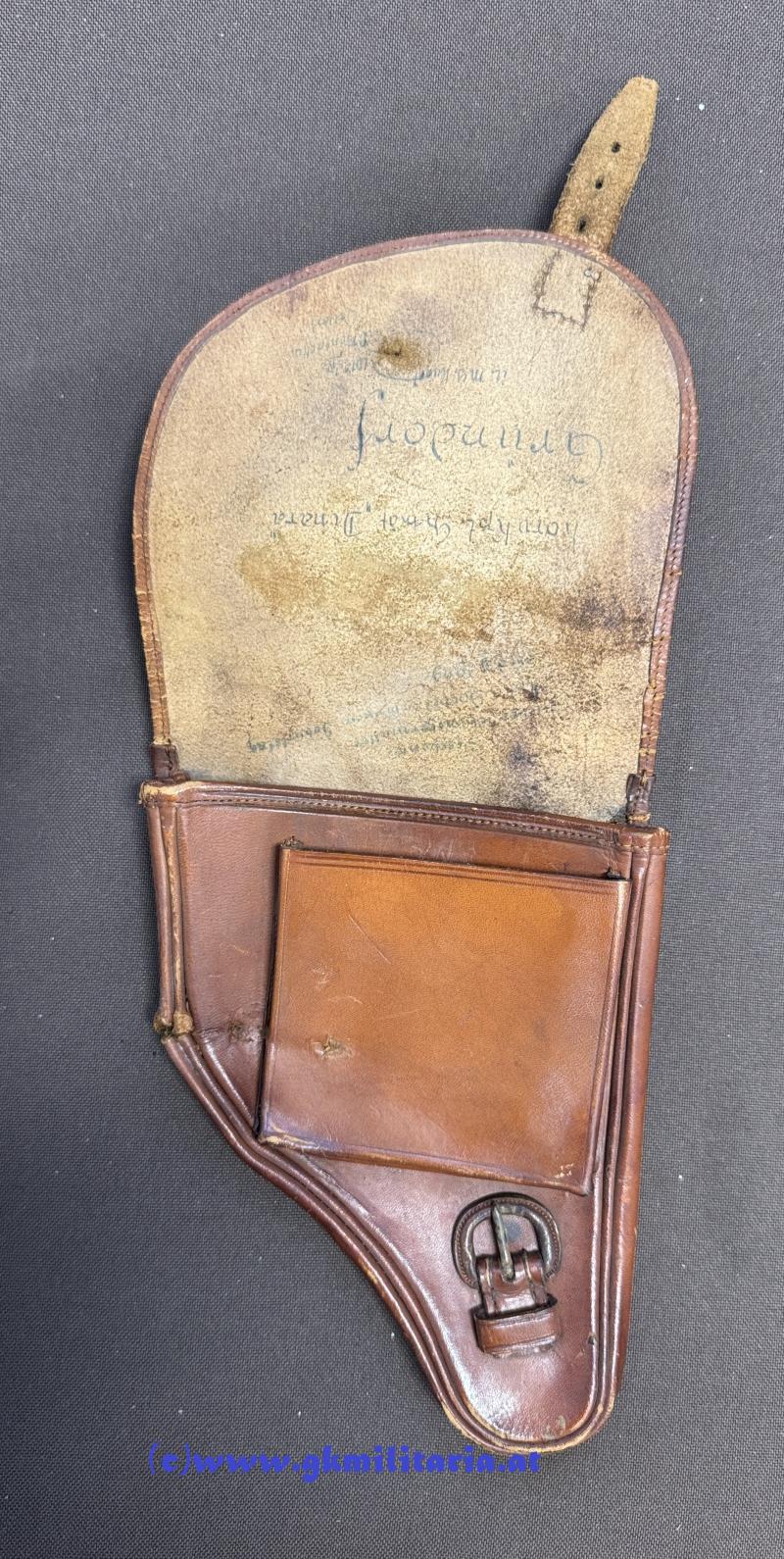 k.u.k. Pistolenholster für 9mm Selbstladepistole Frommer-Stop M1912! - k.u.k. Kriegsmarine -