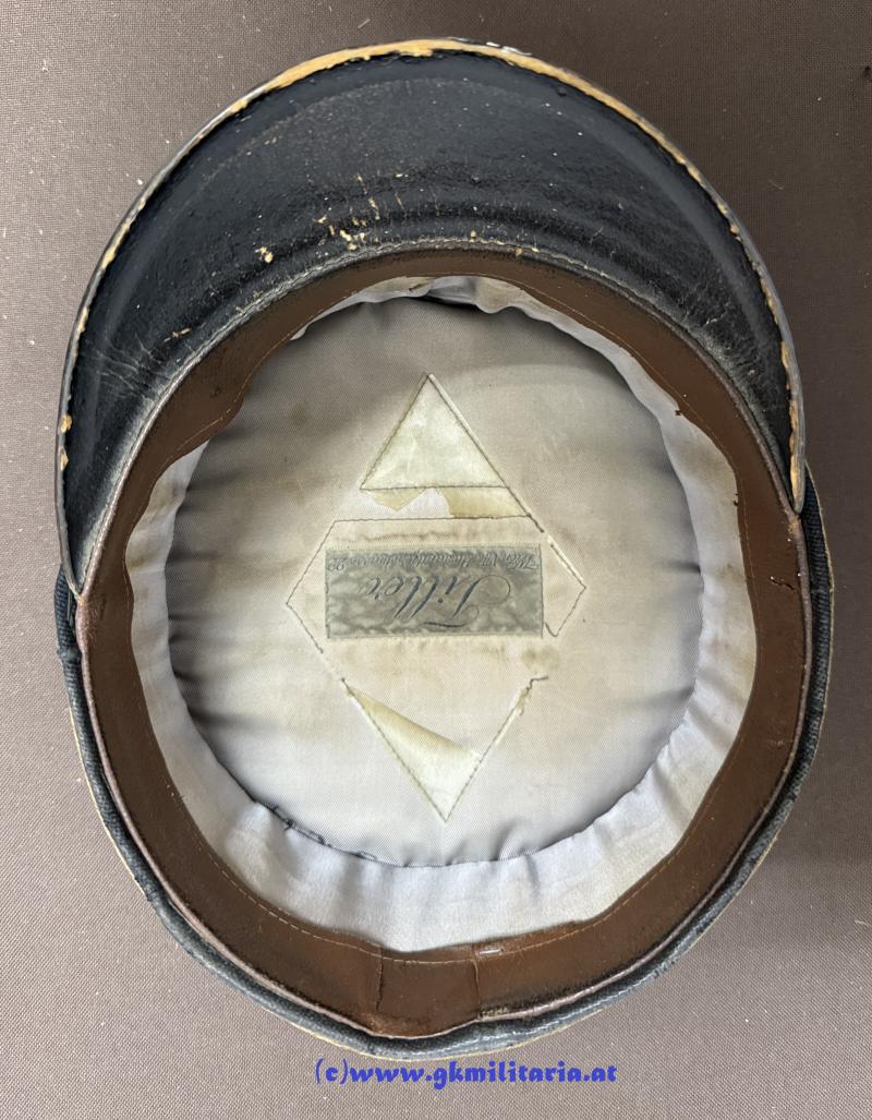 Österreich 1. Republik - schwarze steife Kappe Gendarmerie!!!