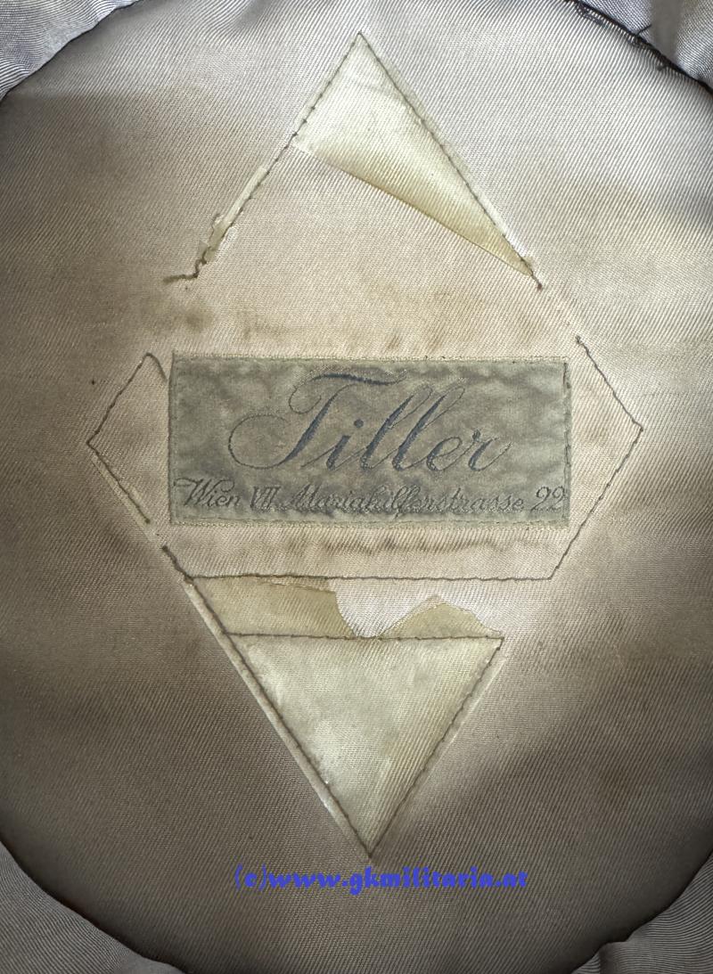 Österreich 1. Republik - schwarze steife Kappe Gendarmerie!!!