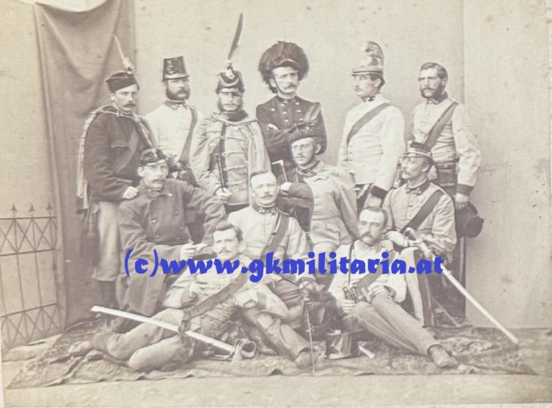k.u.k. Portrait Offiziere/Adjutanten Ulanen, Kürassier, Jäger, Infanterie, Generalstab - 1860!!