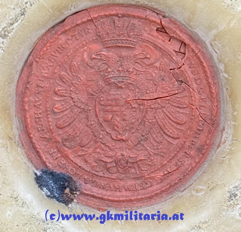k.u.k. Wachs-Siegel Kaiser Leopold I. - 1690 !!