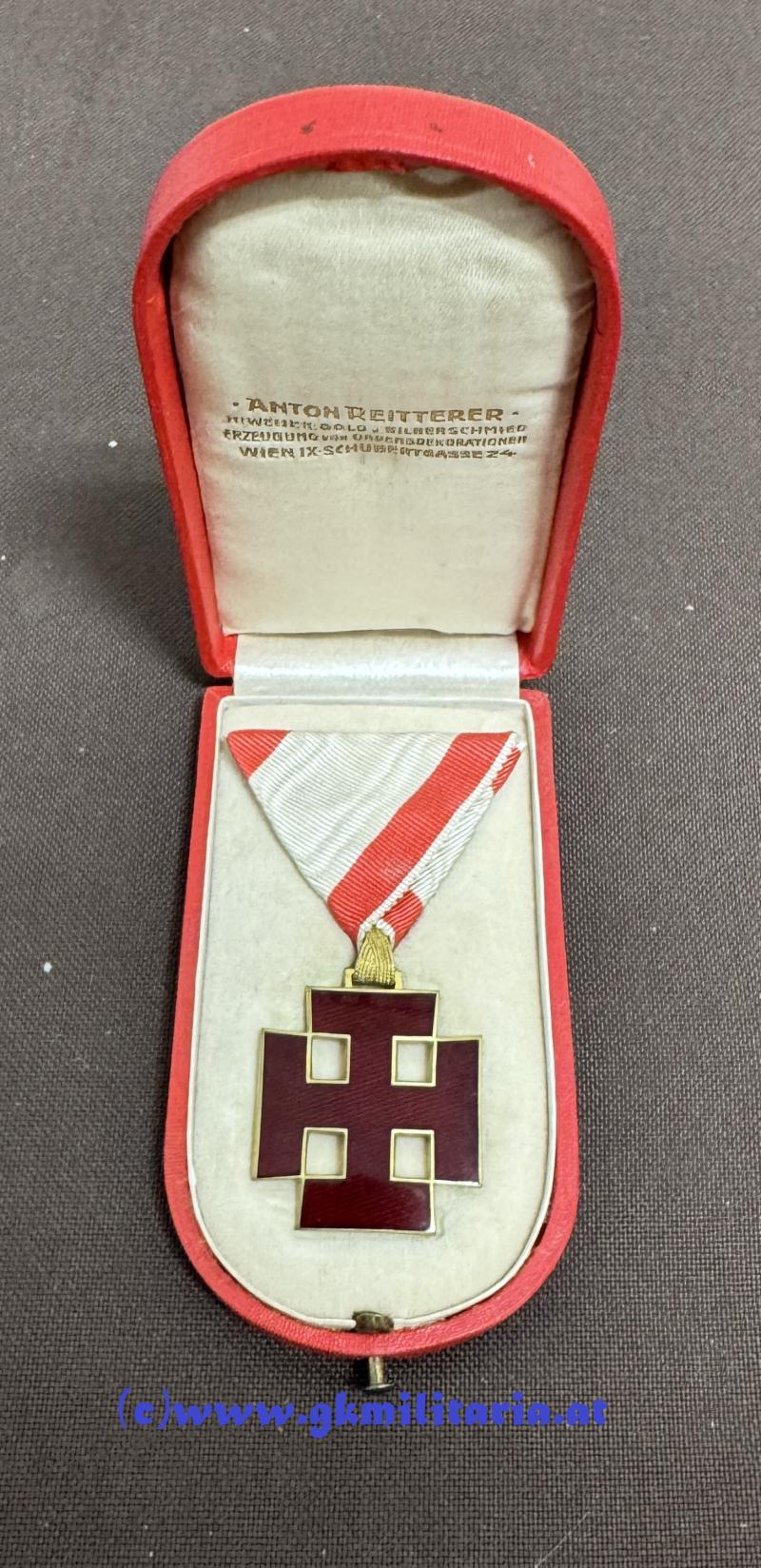 Goldenes Ehrenzeichen bzw. Ritterkreuz I. Klasse - Österreich - 1. Republik/Bundesstaat - TOP!!