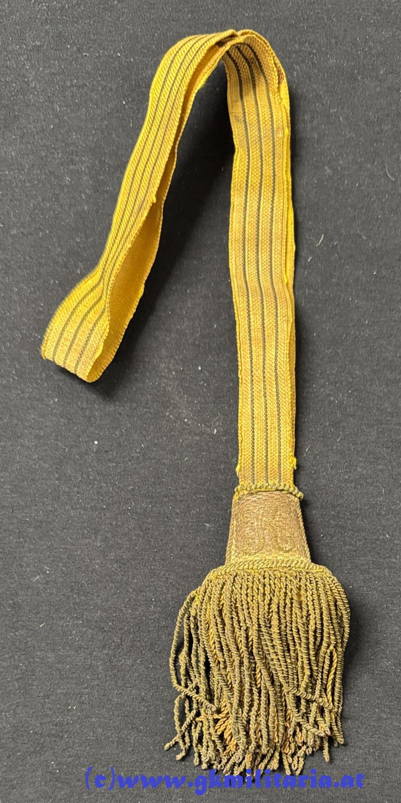 k.u.k. Säbel-Portepee f. Fähnriche Kaiser Karl I.!