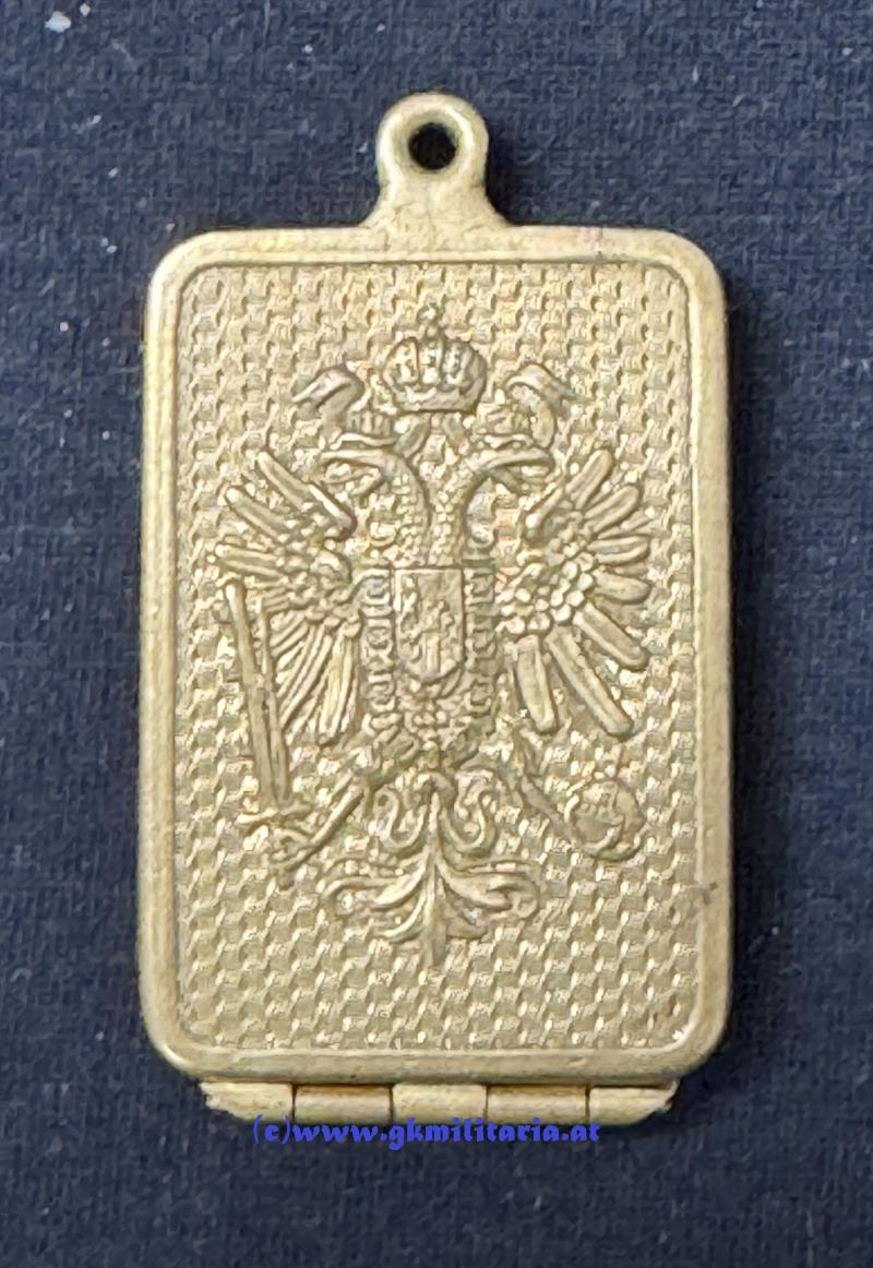 k.u.k. Legitimationskapsel für Offiziere Kaiser Franz Joseph I. !!