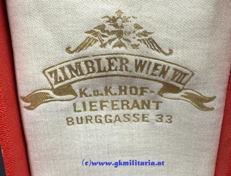 k.u.k. Bronzene Militärverdienstmedaille Kaiser Franz Josef I. im Etui - ZIMBLER!