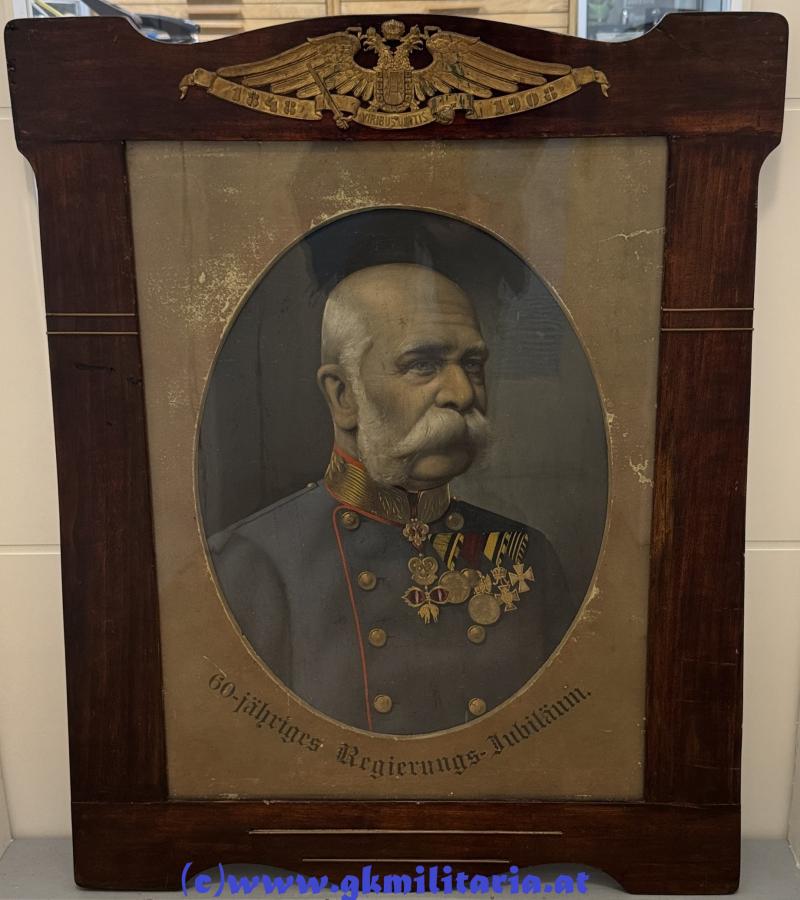 Portrait Kaiser Franz Joseph I. 60 jähriges Regierungsjubiläum!!
