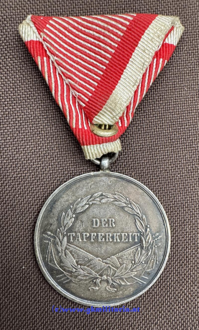 k.u.k. Tapferkeitsmedaille 1. Klasse Kaiser FJ I. im original Etui!!