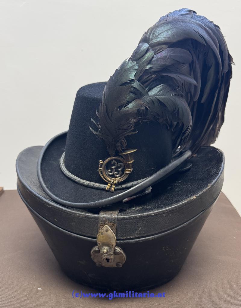 k.u.k. Jägerhut für Offiziere des Landwehr-Infanterie-Regimentes 