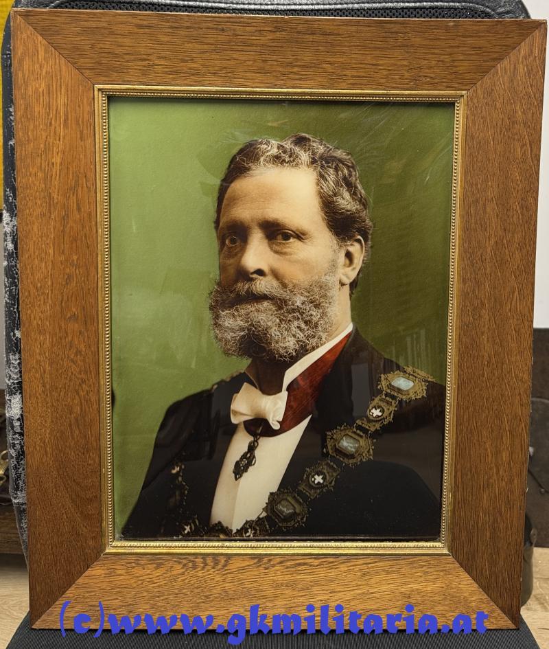 k.u.k. Hinterglasbild - Bürgermeister der Stadt Wien 