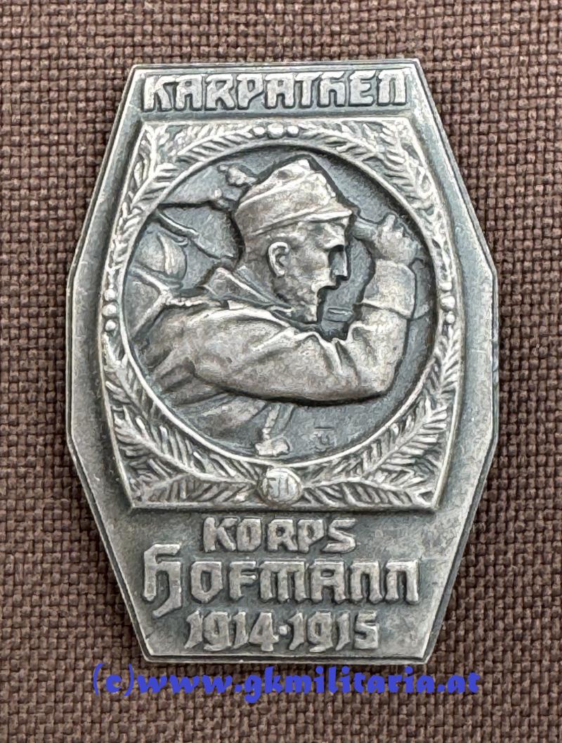 k.u.k. Kappenabzeichen Korps Hofmann 1914-1916 -