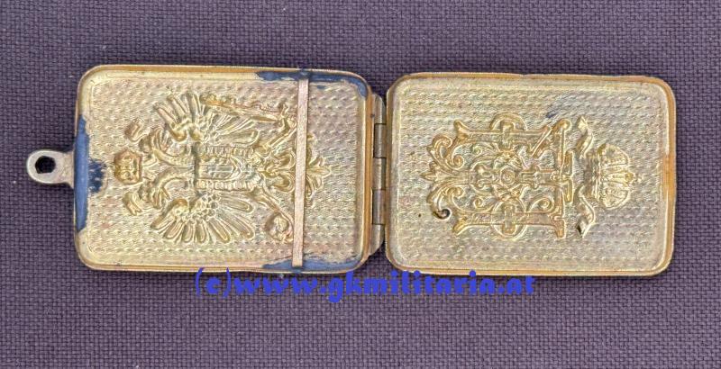 k.u.k. Erkennungsmarke für Offiziere - Kadett Franz Novy - Galizisches Feldjäger-Bataillon Nr. 4 - Rzeszów!!