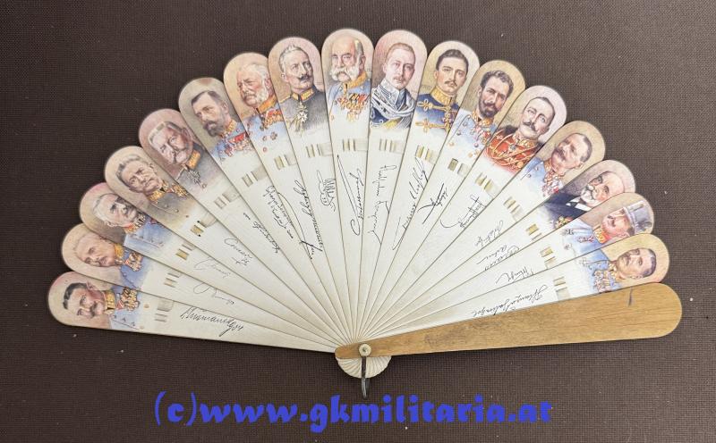 k.u.k patriotischer Fächer der Heeresführer - Offizielle Kriegsfürsorge!!