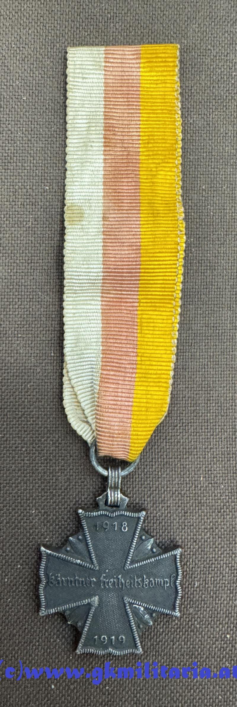 Allgemeines Kärntner Kreuz für Tapferkeit !! - Kärntner Abwehrkampf 1919 !!