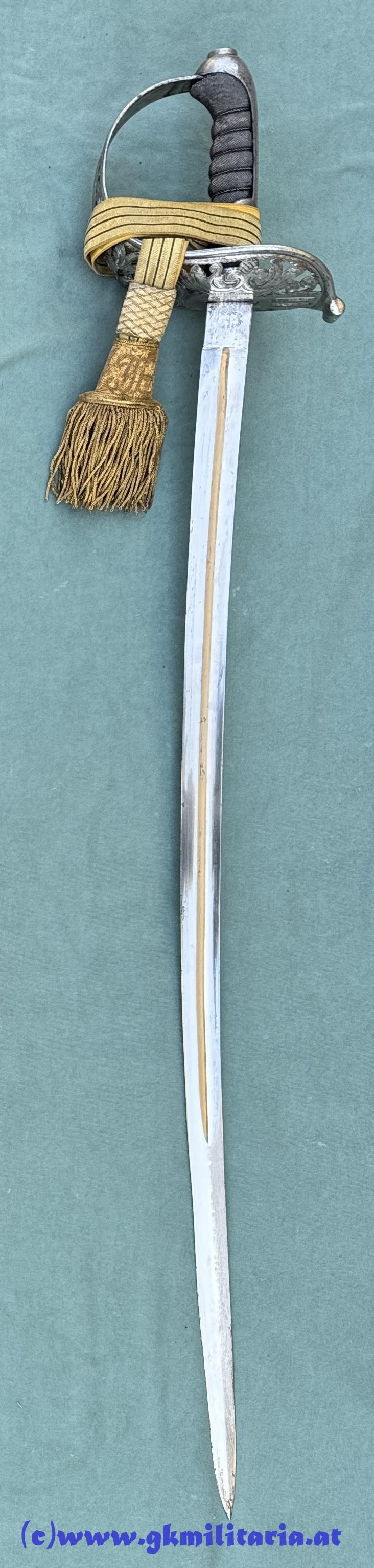 Komplette Säbel-Garnitur Säbel M1869 Kavallerie für Offizier mit Portepee und Gehänge!! -