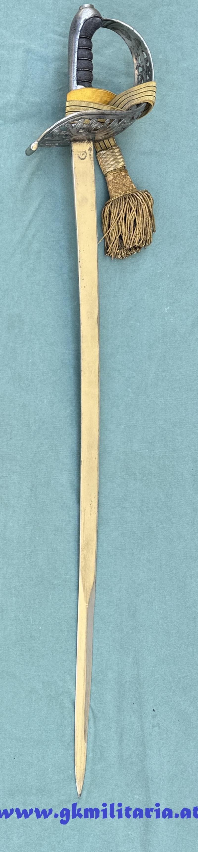 Komplette Säbel-Garnitur Säbel M1869 Kavallerie für Offizier mit Portepee und Gehänge!! -