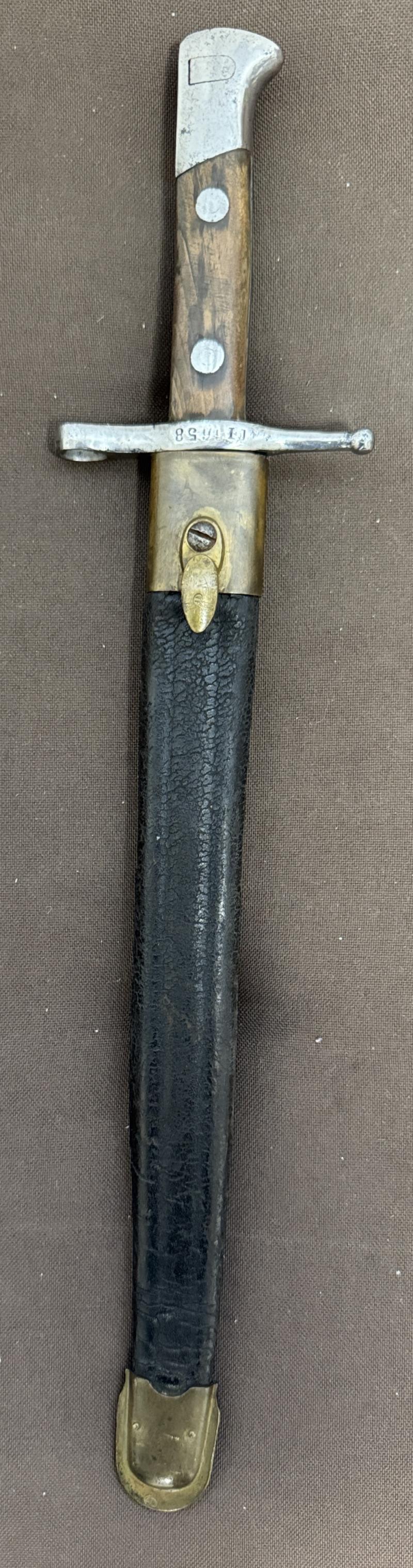 Italien - Carcano Bajonett M. 1891 - k.u.k. Beutewaffe!