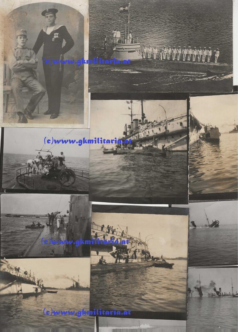 k.u.k. Fotonachlass eines U-Bootfahrers der k.u.k. Kriegsmarine !!