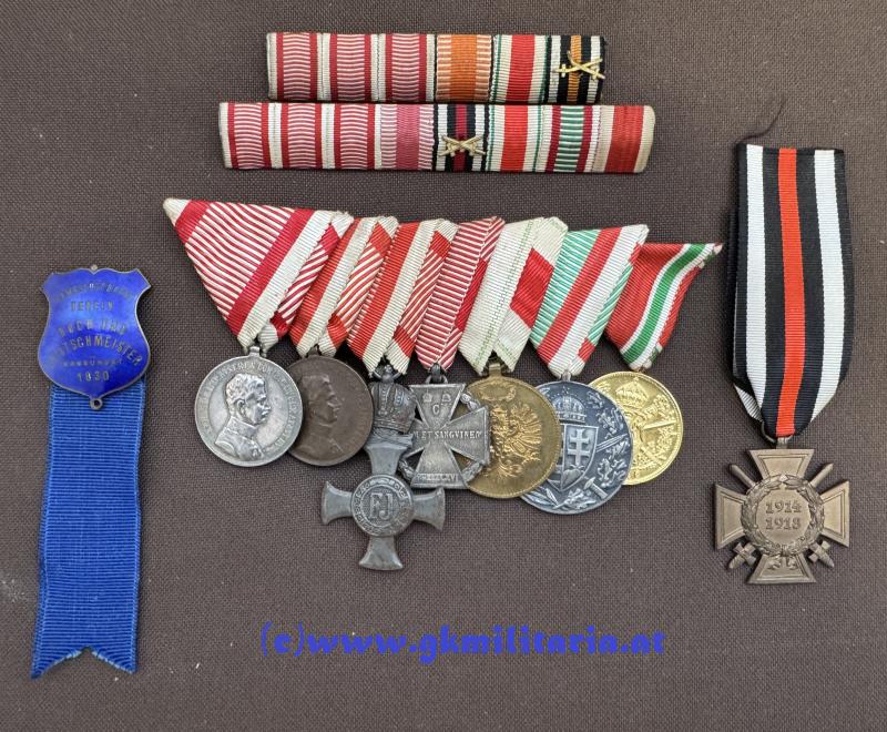 k.u.k. Ordensnachlass eines Unteroffiziers Inf. Reg. Nr. 4 Hoch & Deutschmeister!!!