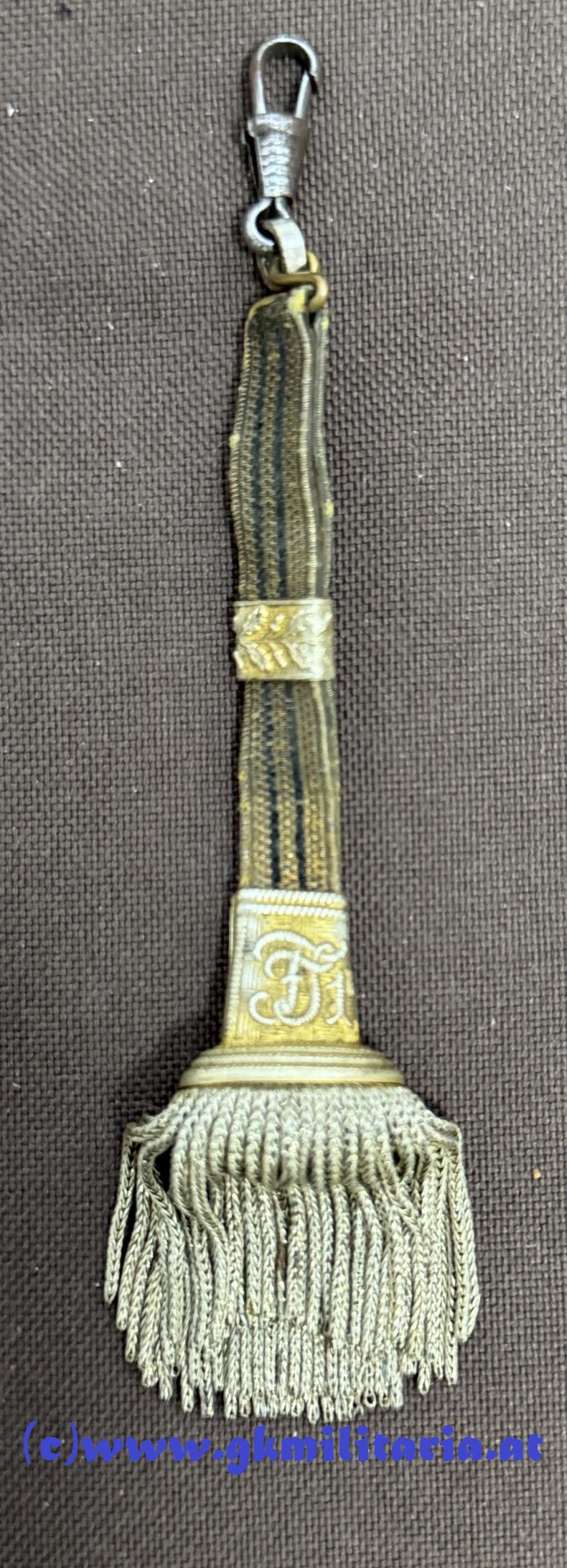 k.u.k. Portepee Säbel für Offiziere - Ketterlportepee!