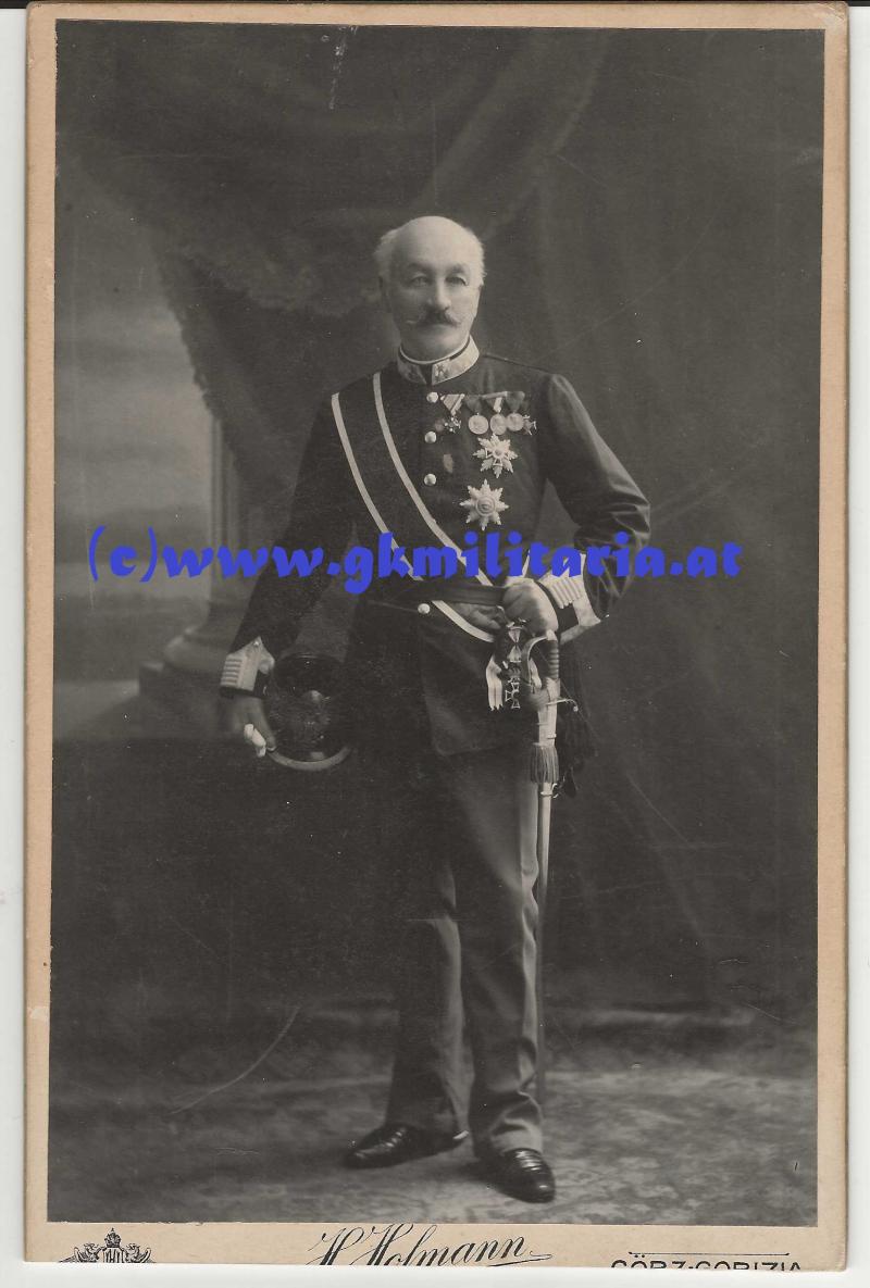 Portrait k.u.k. General Christoph von Degenfeld-Schonburg mit TOP Orden - KAB-Foto!!