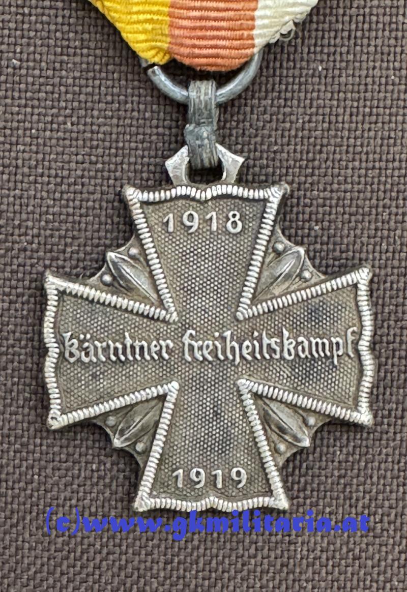 Allgemeines Kärntner Kreuz für Tapferkeit !! - Kärntner Abwehrkampf 1919 !!
