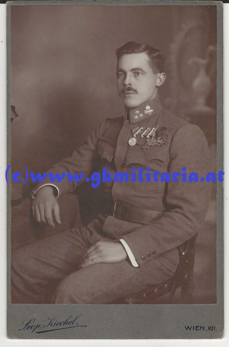 Portrait k.u.k. Unteroffizier MG-Abteilung mit Orden! - I.WK!!