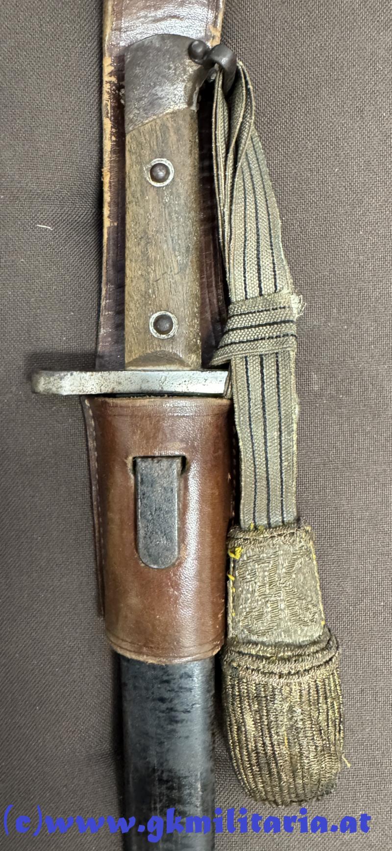 k.u.k. Bajonett M95 Offiziere mit Portepee Kaiser Franz Josef I.!!