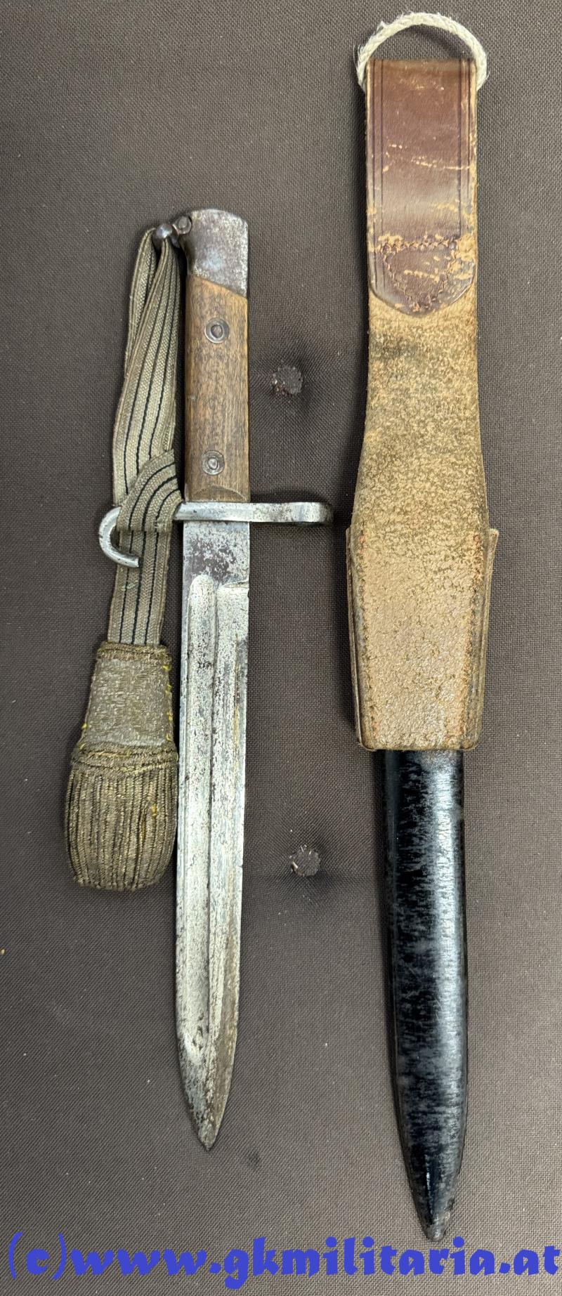 k.u.k. Bajonett M95 Offiziere mit Portepee Kaiser Franz Josef I.!!