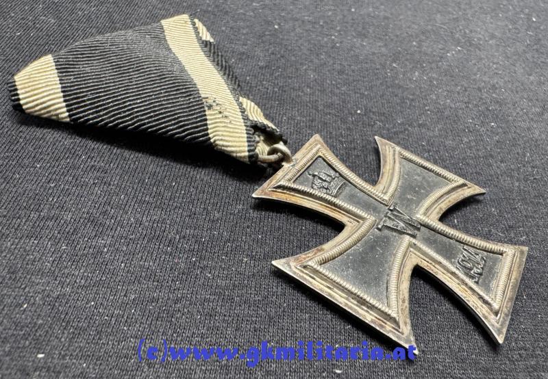 Preussisches Eisernes Kreuz 2. Klasse 1914 !! Österr. Dreiecksband!