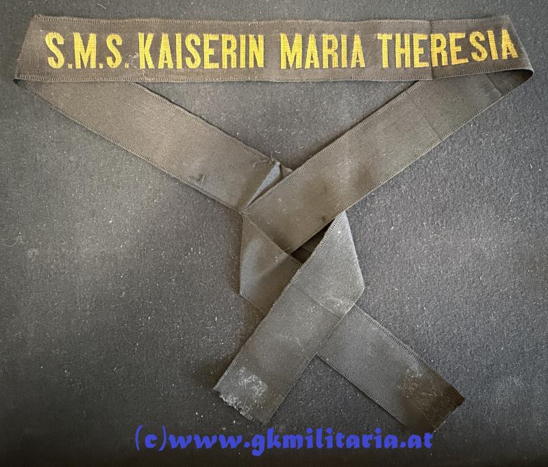 k.u.k. Kriegsmarine - Mützenband Matrosen u. Unteroffiziere 