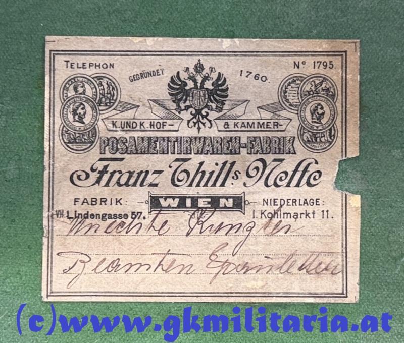 Weitere Fotos: k.u.k. Kriegsmarine - Epauletten für Marine-Beamte!! - TOP ZUSTAND!