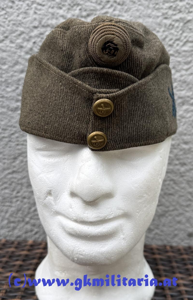 k.u.k. schirmlose feldgraue Kappe Artillerie Fähnrich -
