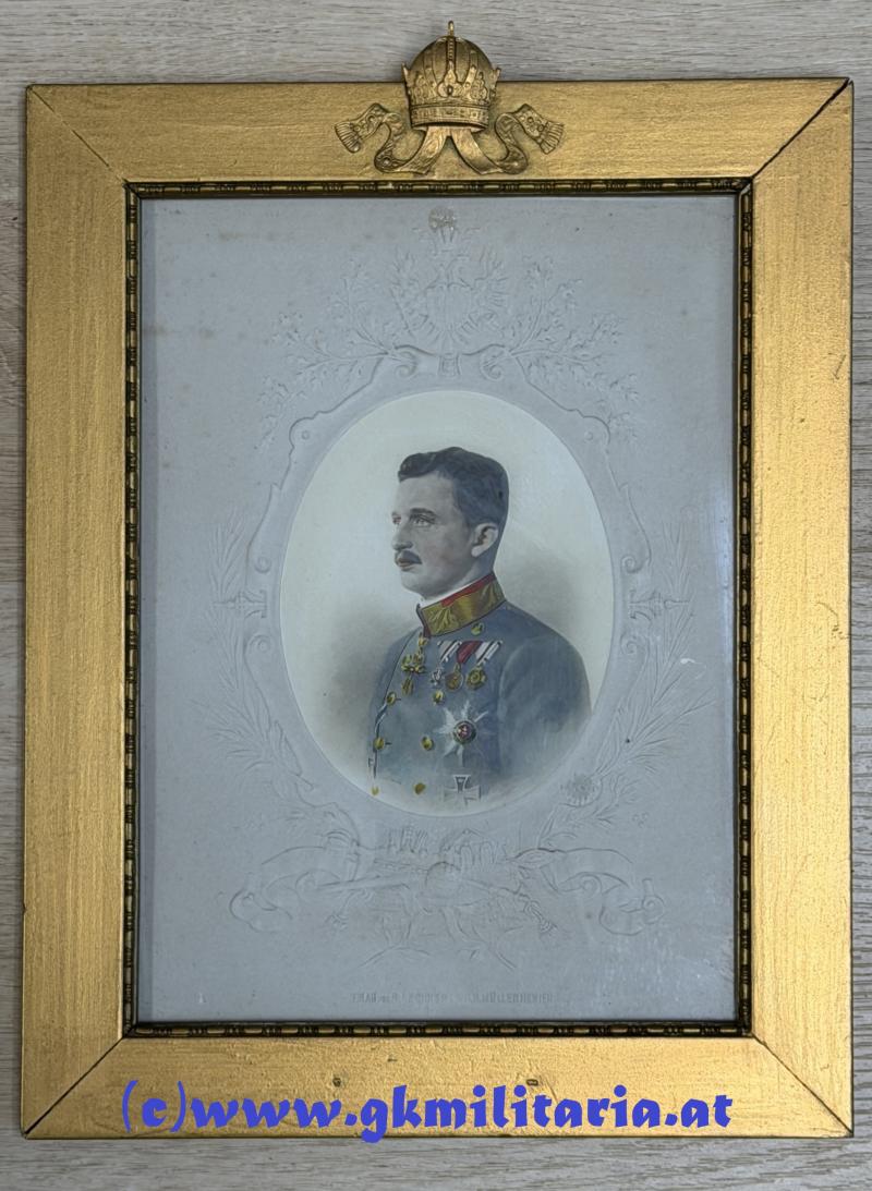 k.u.k. Portrait Kaiser Karl I. - koloriert!!