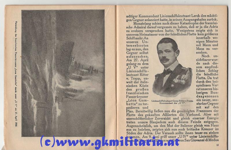 k.u.k. Broschüre Österr. Flottenverein/Kriegsmarine