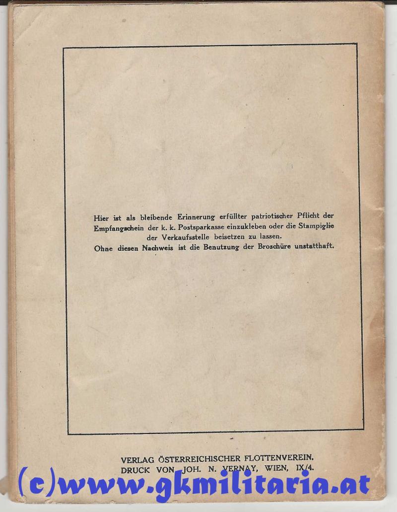 k.u.k. Broschüre Österr. Flottenverein/Kriegsmarine