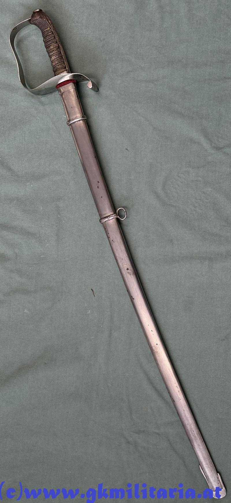 k.u.k. Säbel Offiziere Infanterie M1861 - Ausmusterungssäbel 18. August 1908!!