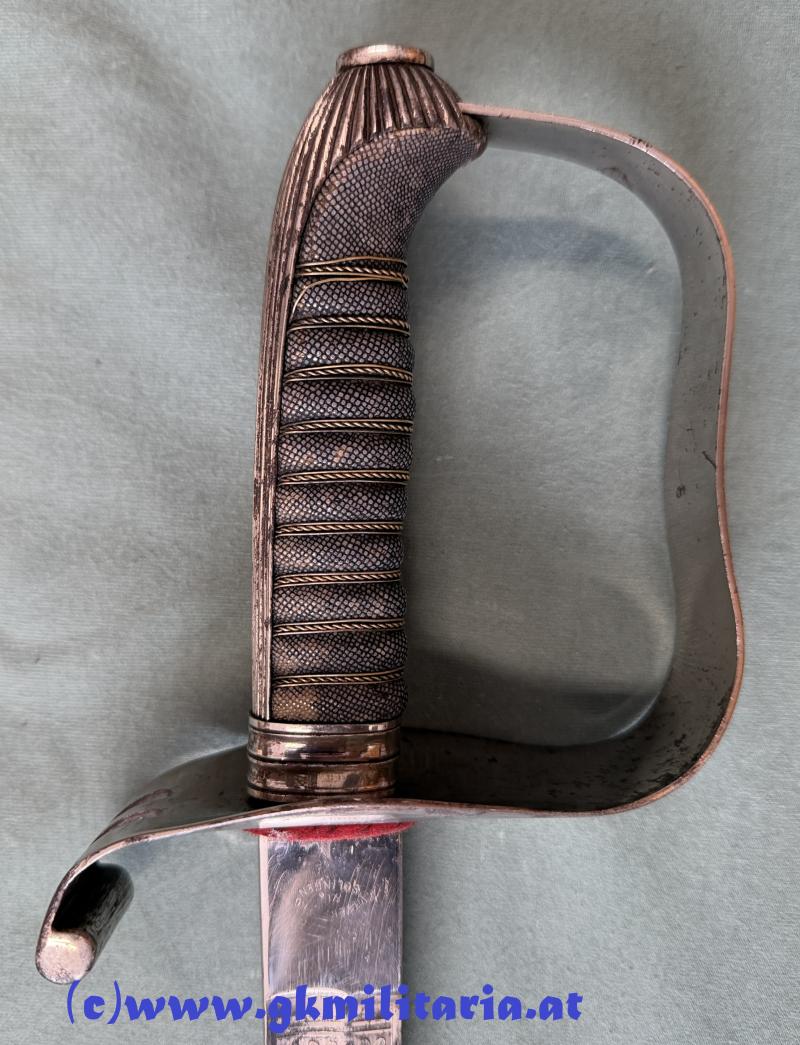 k.u.k. Säbel Offiziere Infanterie M1861 - Ausmusterungssäbel 18. August 1908!!