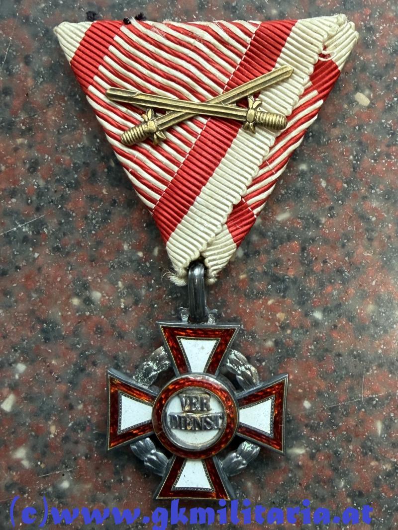 k.u.k. Militärverdienstkreuz 3. Klasse mit Schwertern im Etui!!