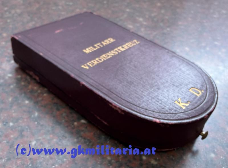 k.u.k. Militärverdienstkreuz 3. Klasse mit Schwertern im Etui!!