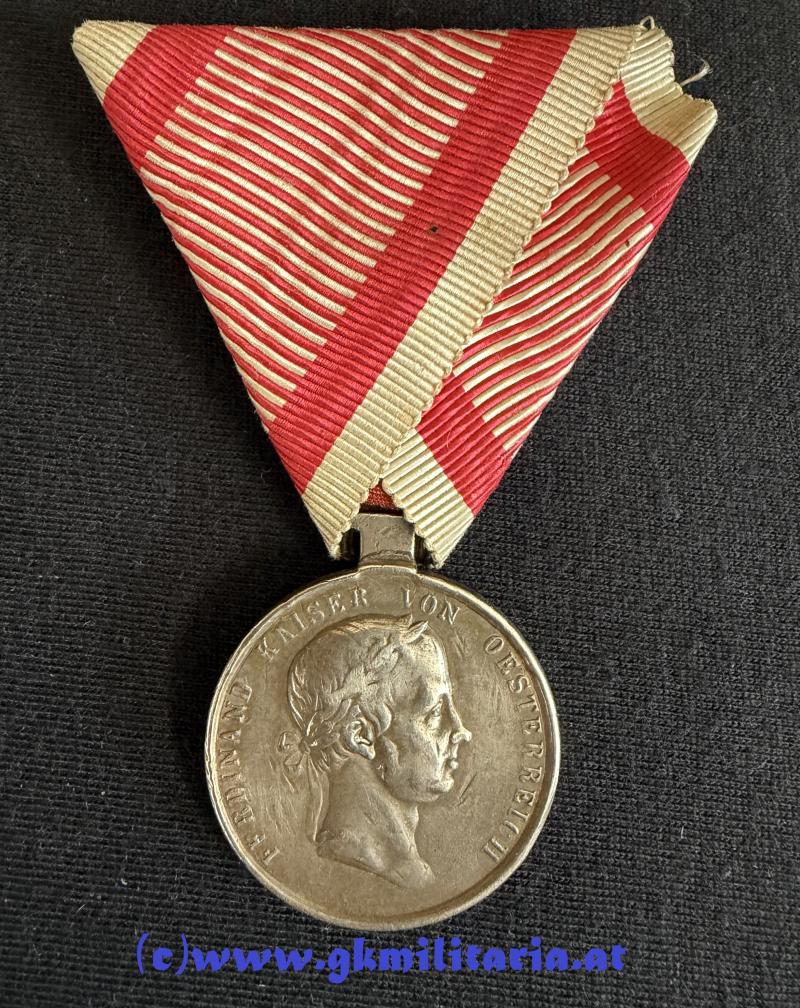 k.u.k. Tapferkeitsmedaille 2. Classe 3. Modell Kaiser Ferdinand (1848-1849) !!