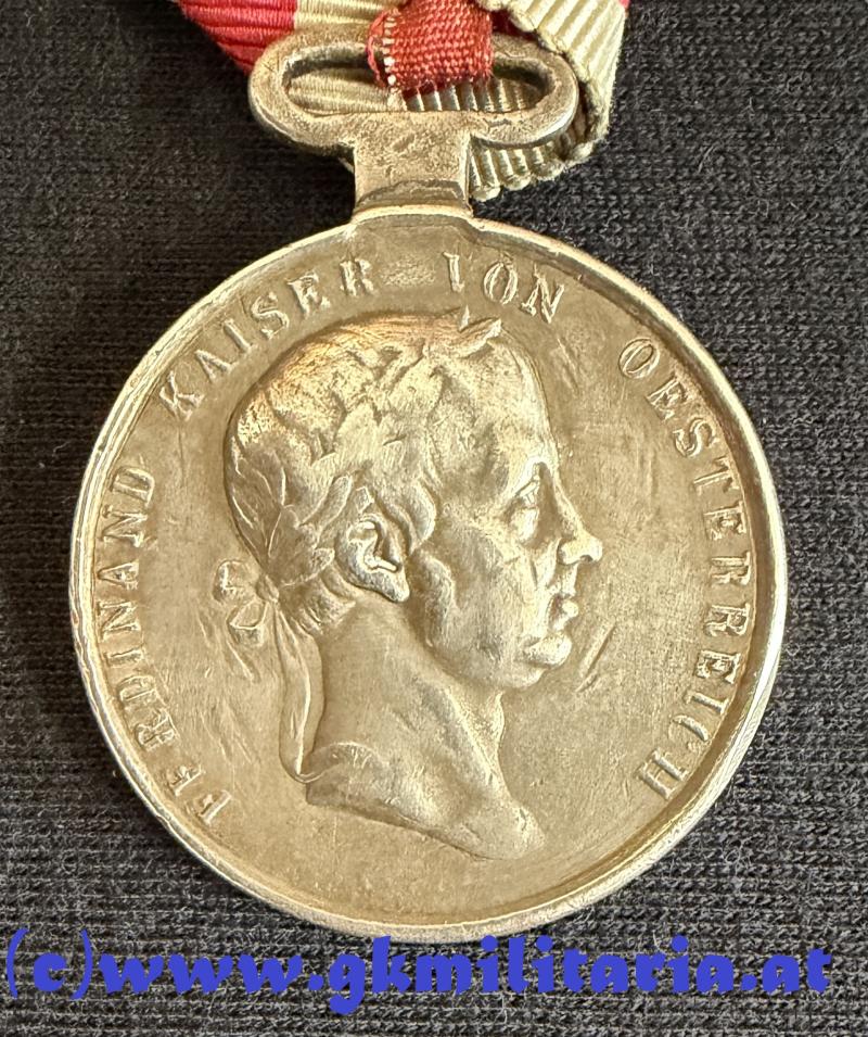 k.u.k. Tapferkeitsmedaille 2. Classe 3. Modell Kaiser Ferdinand (1848-1849) !!